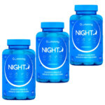 Kit 3 Gummy Night Melatonina Goma Framboesa 30 Capsulas Sono