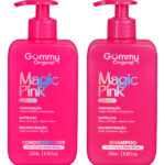 Kit Shampoo 250ml + Condicionador 250ml Magic Pink Gummy