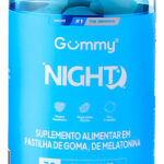 Gummy Night Melatonina Goma Sabor Framboesa 30 Unidades Sono