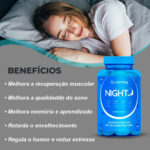 Gummy Night Melatonina Goma Sabor Framboesa 30 Unidades Sono - Imagem 2