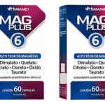 Kit 2 Mag Plus 6 Alto Teor De Magnésio 60 Cápsulas -herbamed
